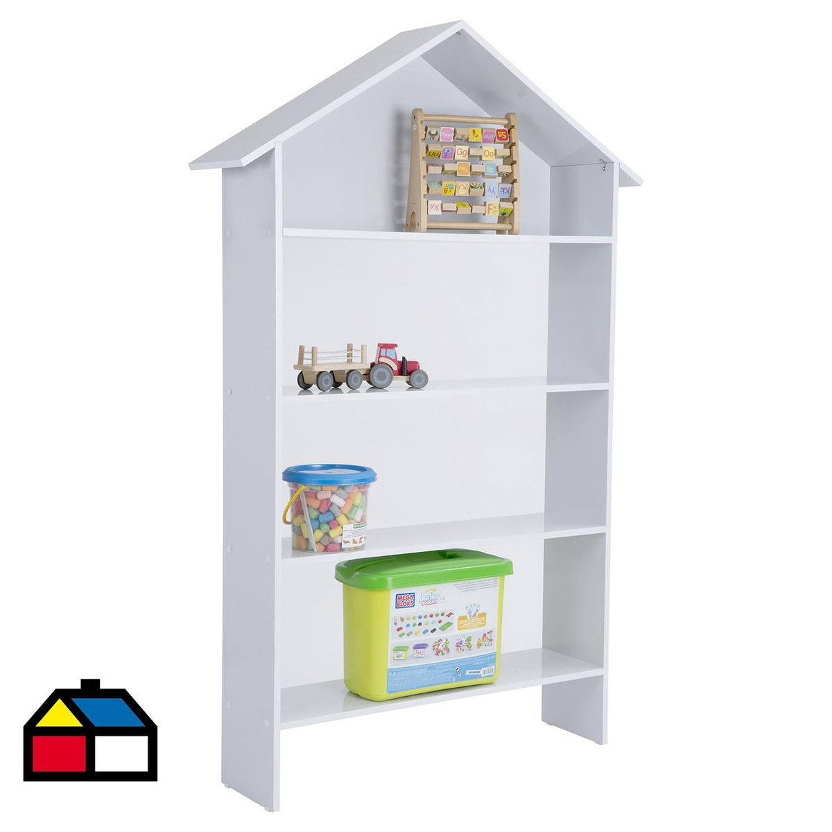 KIDSCOOL - Estante Madera 4 Nivel(es) 88x160x22 cm Blanco