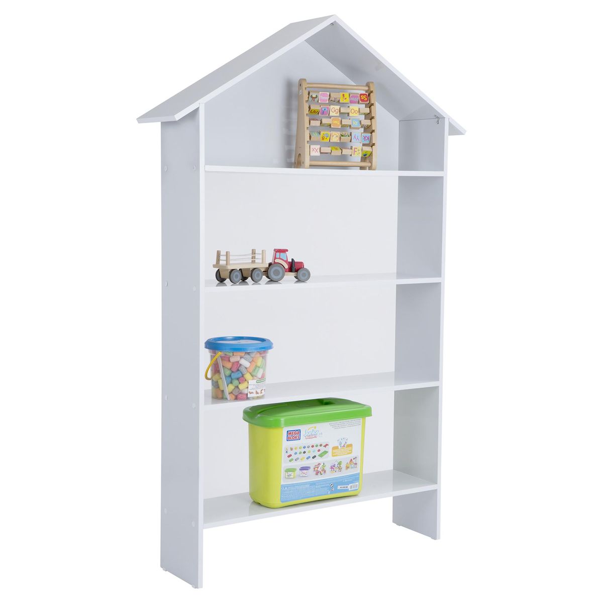 KIDSCOOL - Estante Madera 4 Nivel(es) 88x160x22 cm Blanco