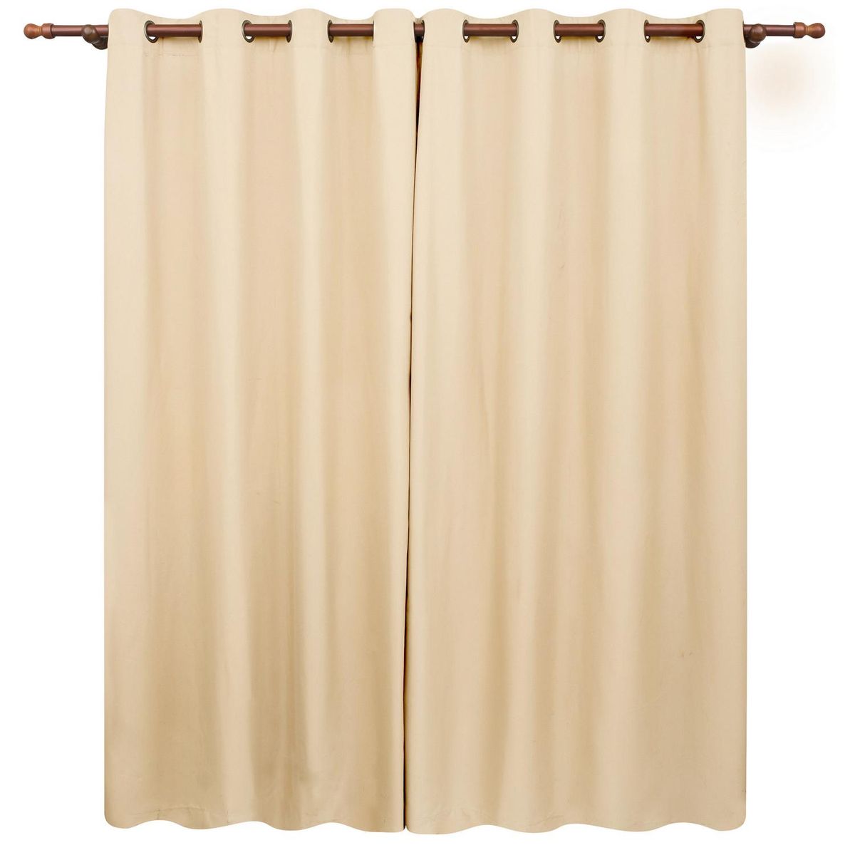 MASHINI - Set de cortinas sun-out 140x220cm beige