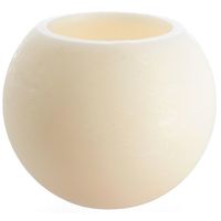 Vela bombita crema Led con bateria