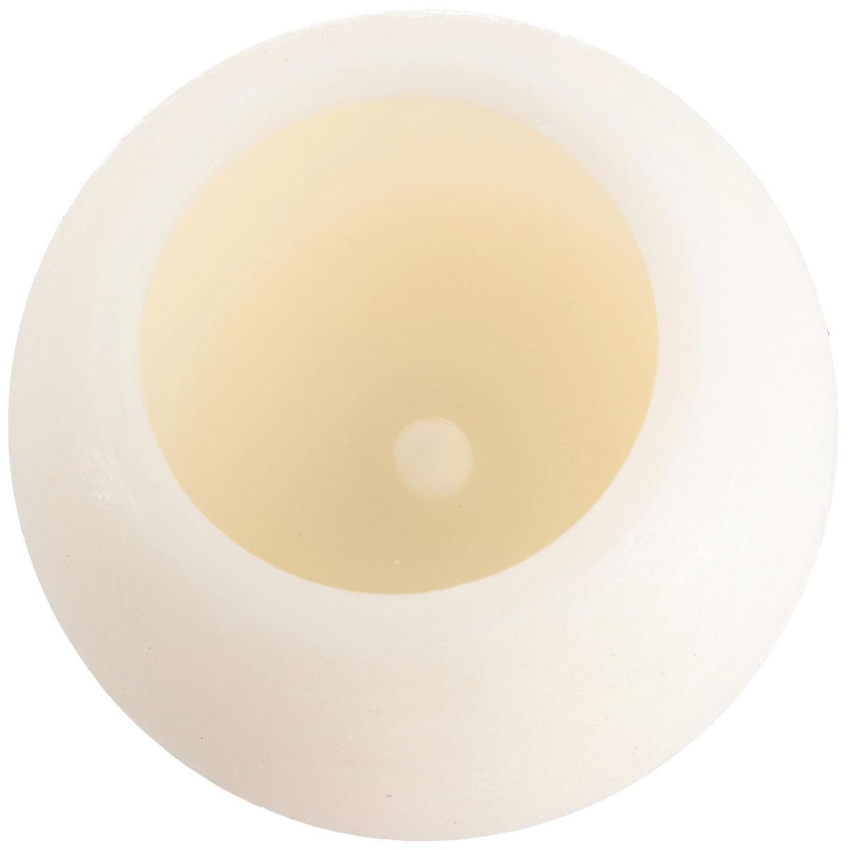 JUST HOME COLLECTION - Vela bombita crema Led con bateria