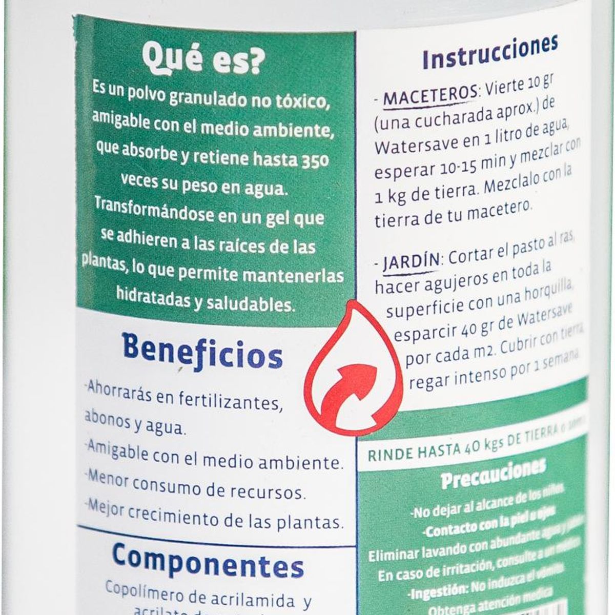 HIDROKEEPER - Retenedor de agua 400 gr frasco