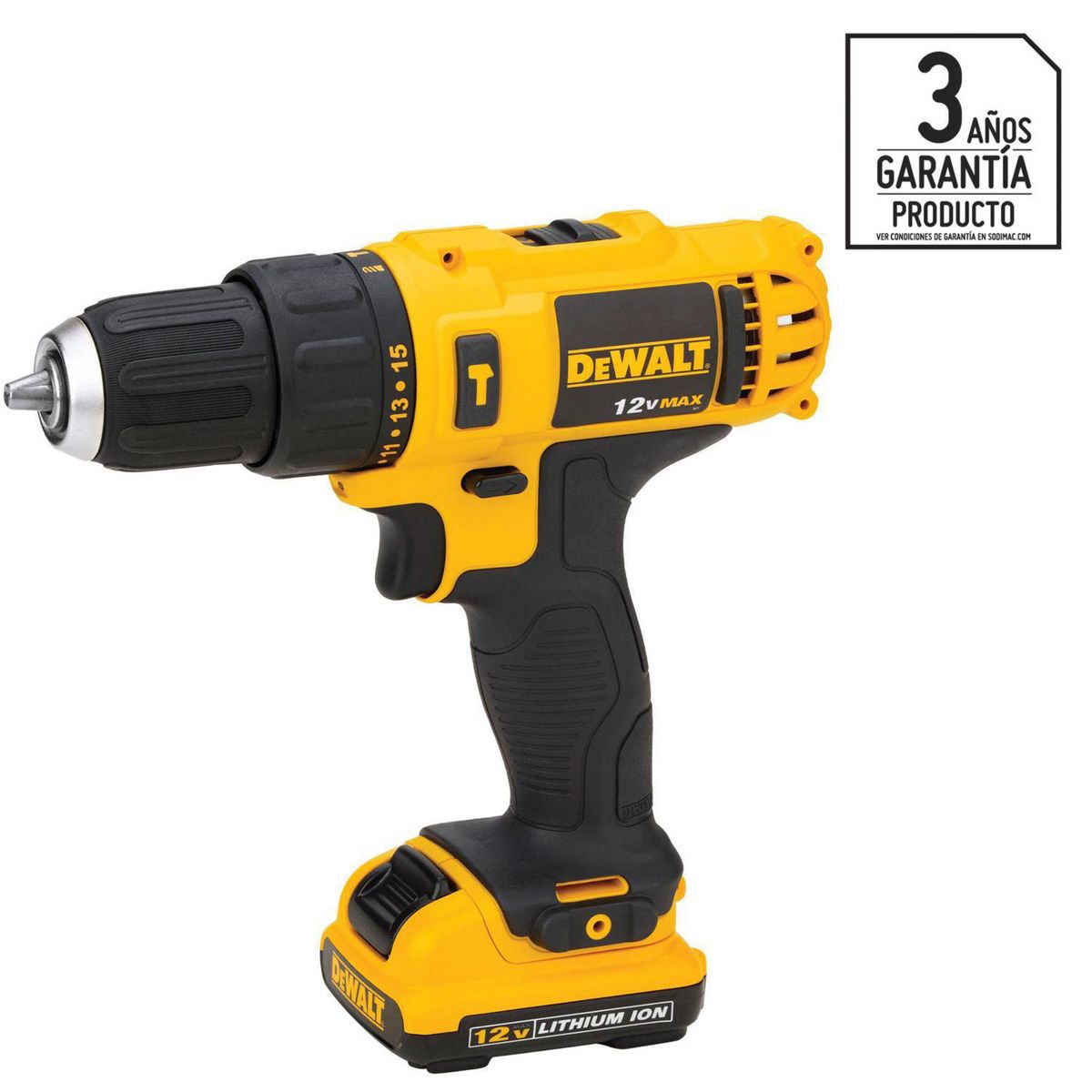 DEWALT - Taladro Inalámbrico Percutor 10 mm 12 V/2 Baterías