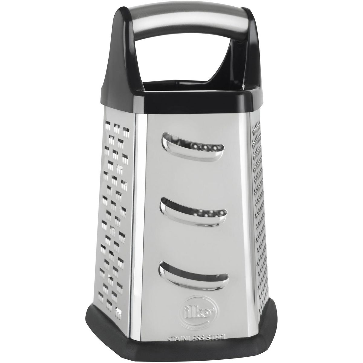 ILKO - Rallador de 5 caras 13 cm acero inoxidable gris