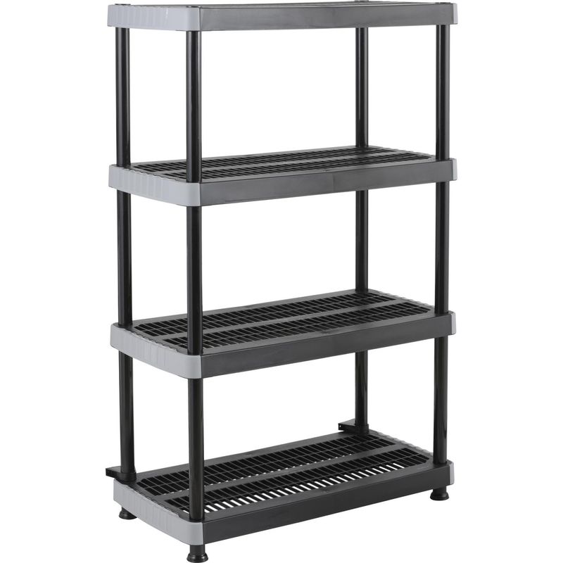RIMAX - Estante Polipropileno 4 Nivel(es) 45x144.7x91 cm Negro