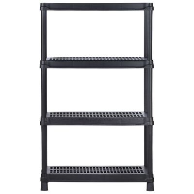 Imagen 2 del producto Estante Polipropileno 4 Nivel(es) 90.5x145x45.7 cm Negro/Gris