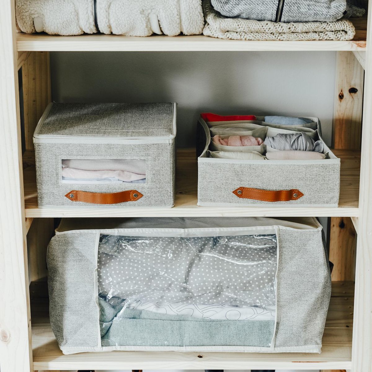 JUST HOME COLLECTION - Organizador 60x45x30 cm Beige