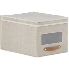 JUST HOME COLLECTION - Caja Organizadora 30x40x25 cm Beige