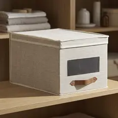 JUST HOME COLLECTION - Caja Organizadora 30x40x25 cm Beige