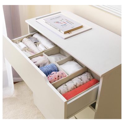 Imagen 2 del producto Set 4 Organizadores 14x14x0.1 cm Beige