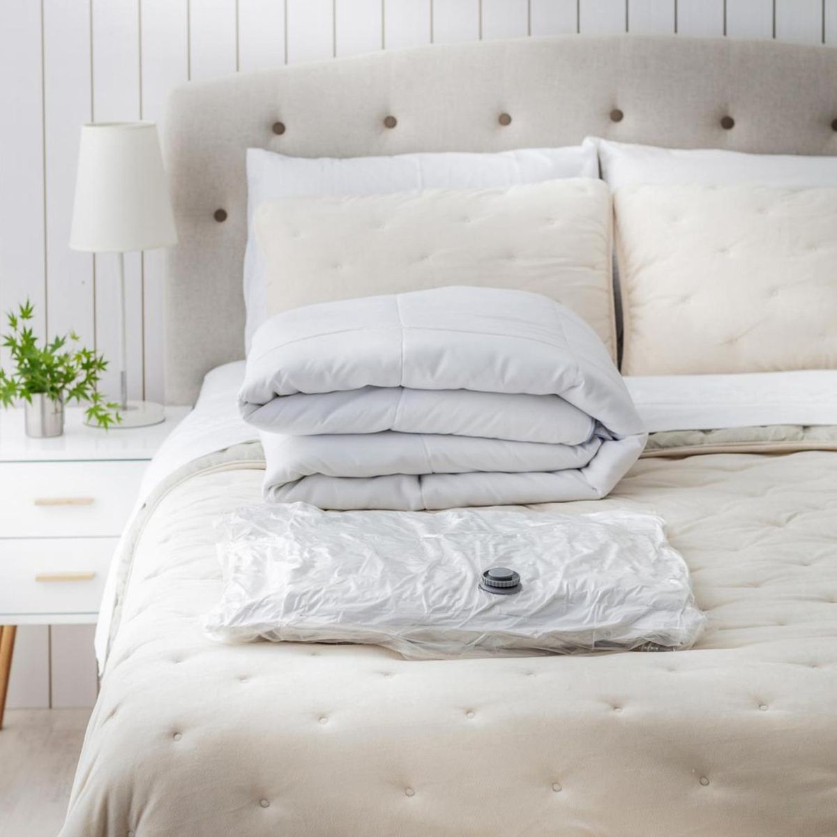 JUST HOME COLLECTION - Bolsa Almacenaje al Vacío 100x130x0.1 cm Café