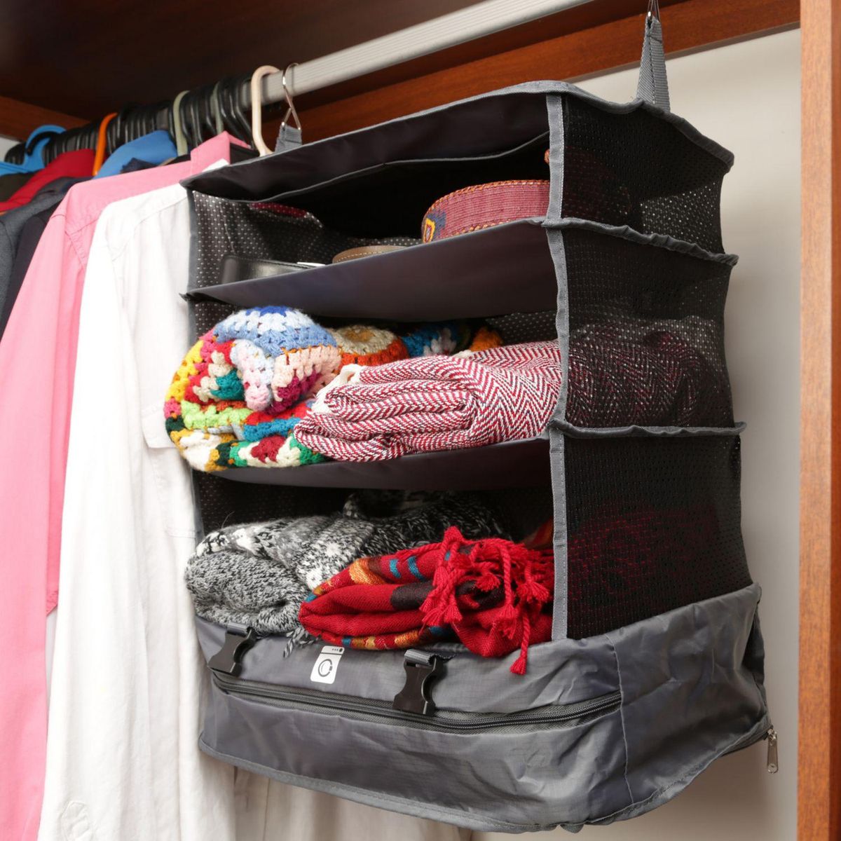 JUST HOME COLLECTION - Organizador Maleta 45x64x30 cm Gris