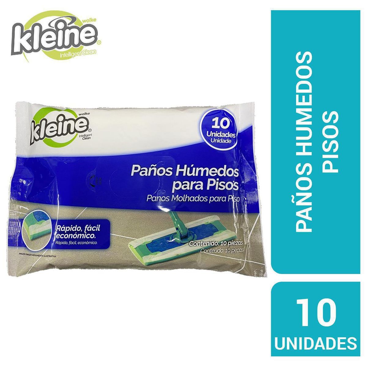 KLEINE WOLKE - Trapero Húmedo Desinfectante Kleine Wolke Lavanda 10 Unidades