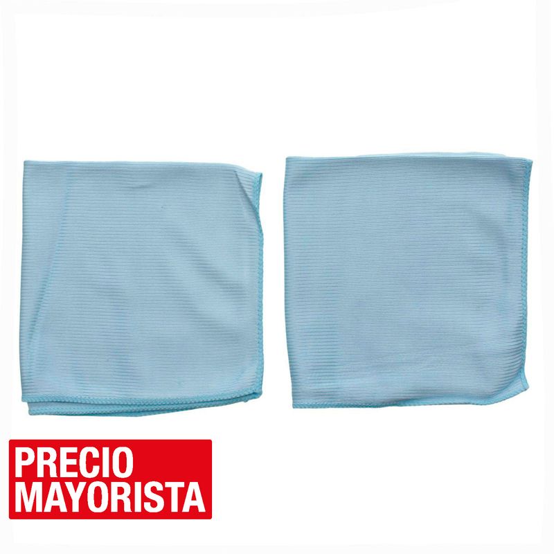 KLEINE WOLKE - Set de 2 paños de microfibra para vidrio 35x35 cm