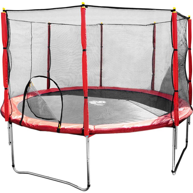 KIDSCOOL - Cama Elástica 423x225x423 cm Roja