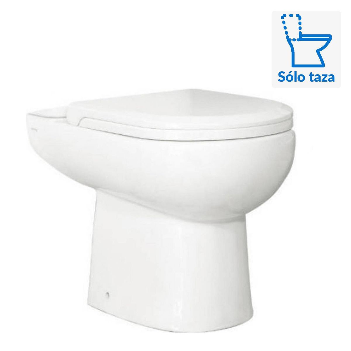 STRETTO - Sanitario Two piece a Piso 20,5 cm 6 Litros Atos Blanco