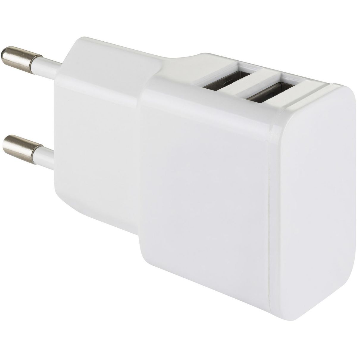 HALUX - Cargador USB 2.1 Amp doble blanco