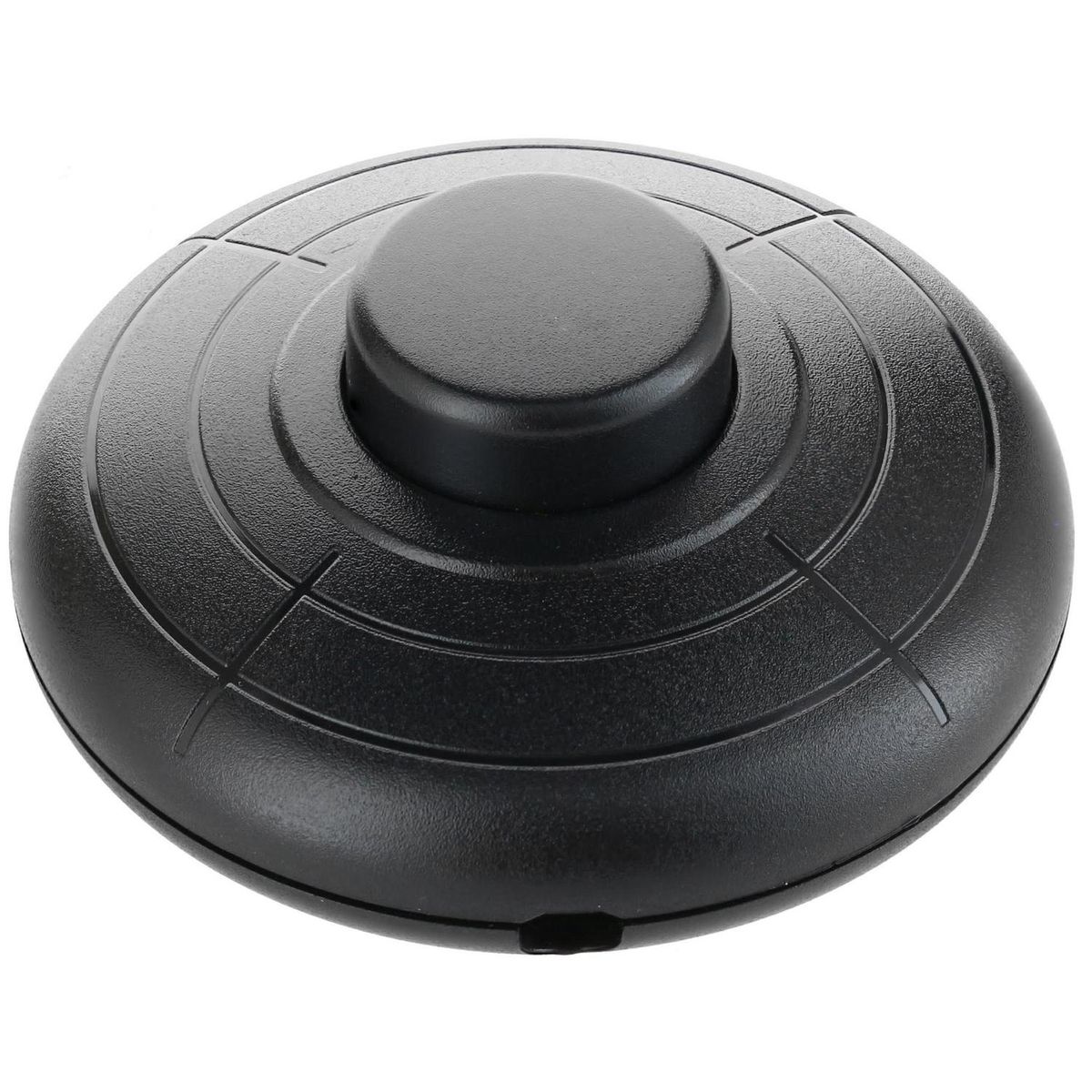 HALUX - Interruptor simple 10 A Negro