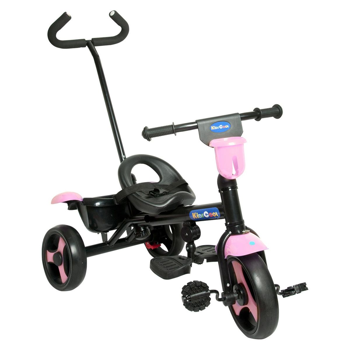 KIDSCOOL - Triciclo con Manilla Rosado Desde 2 años