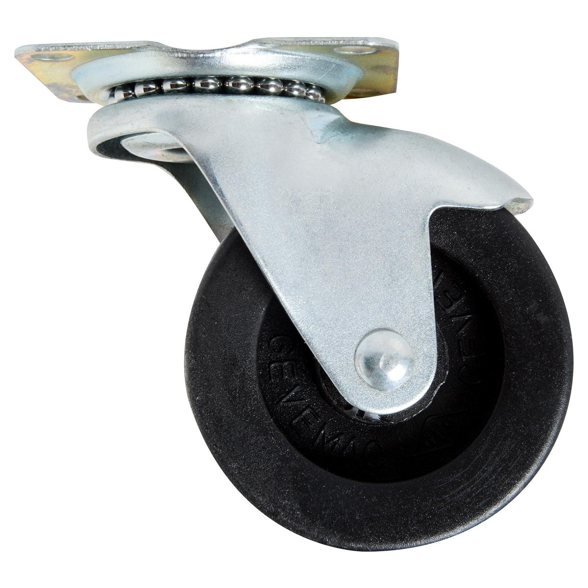 GEVEMAC - Rueda con placa giratoria para mueble 50 mm