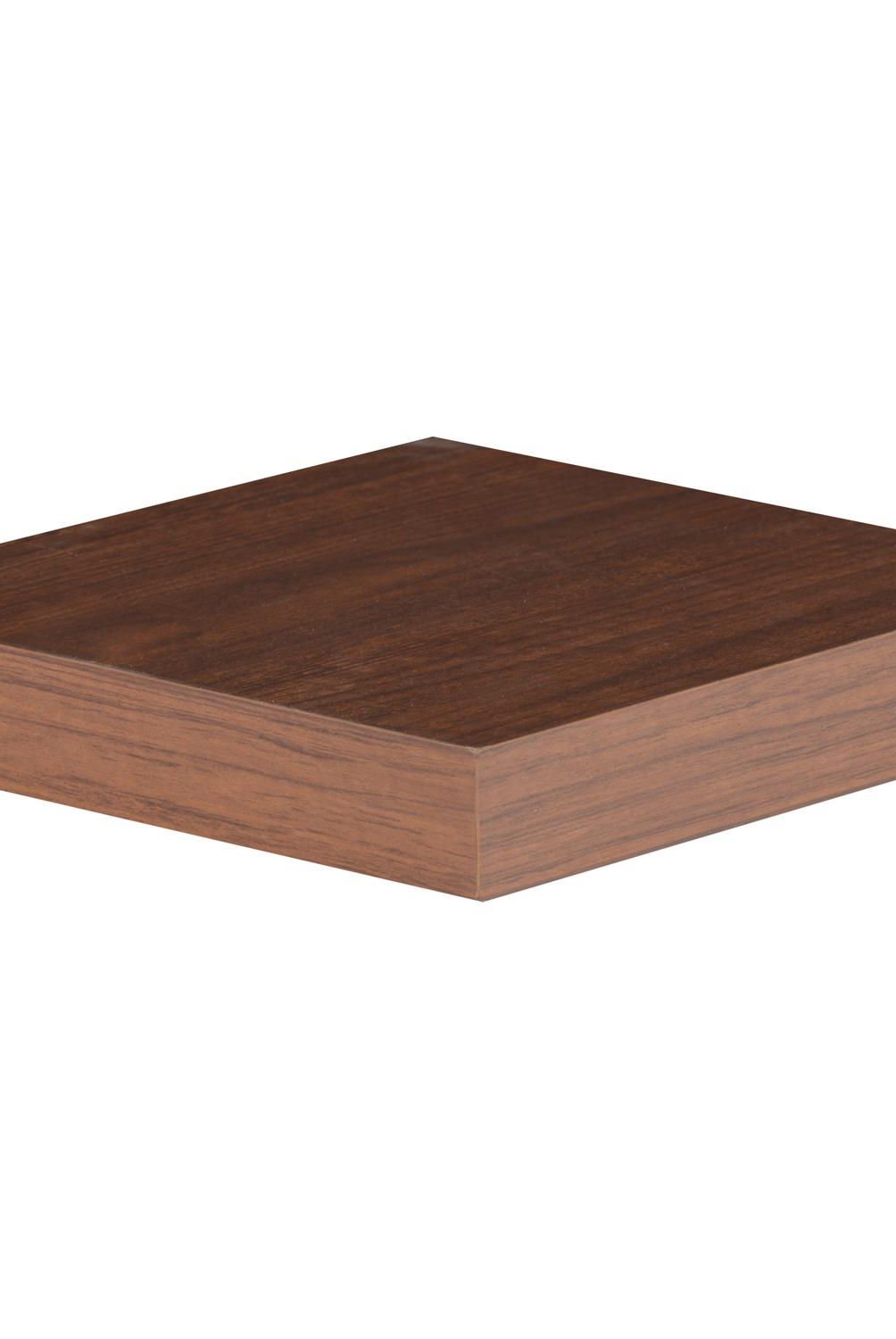 JUST HOME COLLECTION - Repisa Melamina 1 Nivel(es) 25x25x3.8 cm Café