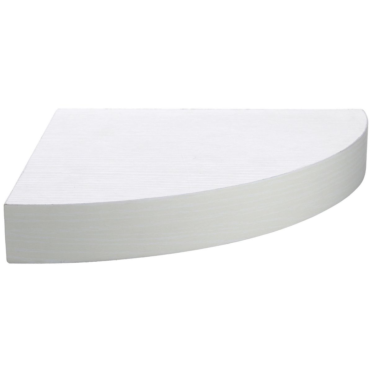 JUST HOME COLLECTION - Repisa Esquina Melamina 1 Nivel(es) 25x3.8x25 cm Blanco