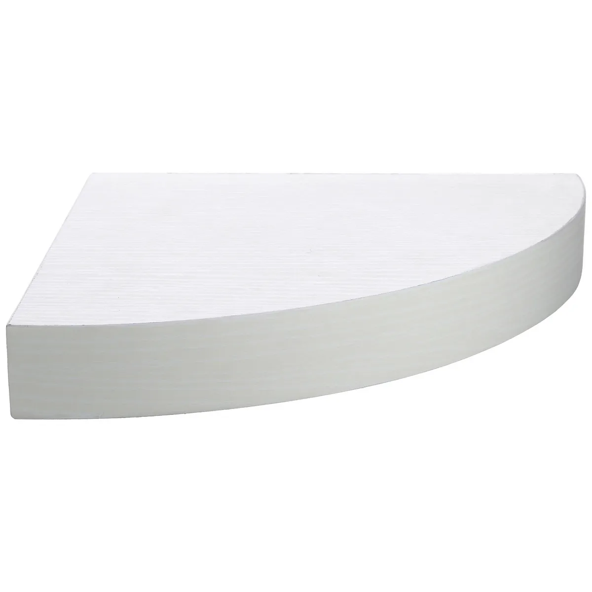 JUST HOME COLLECTION - Repisa Esquina Melamina 1 Nivel(es) 25x3.8x25 cm Blanco