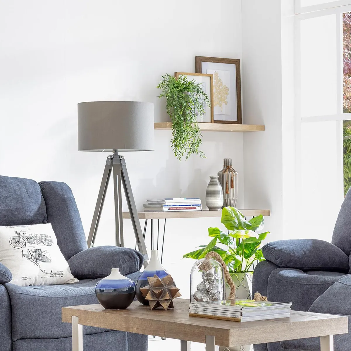 JUST HOME COLLECTION - Repisa AK Melamina 1 Nivel(es) 25x3.8x80 cm Café