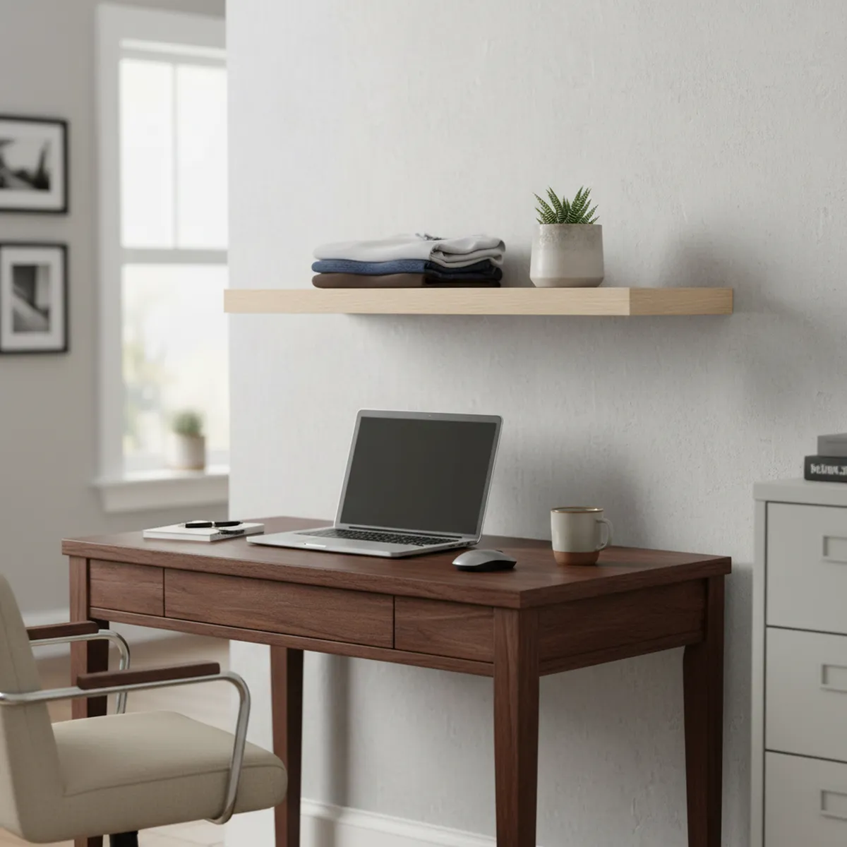 JUST HOME COLLECTION - Repisa AK Melamina 1 Nivel(es) 25x3.8x80 cm Café