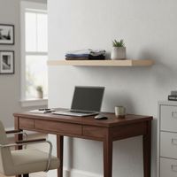 Repisa AK Melamina 1 Nivel(es) 25x3.8x80 cm Café