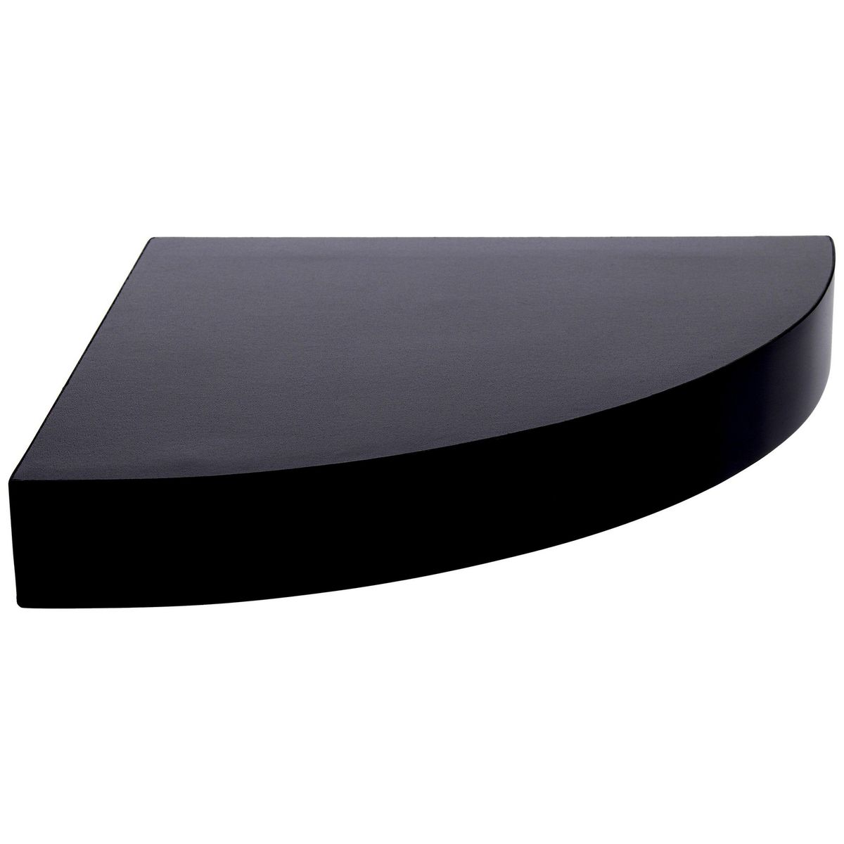 JUST HOME COLLECTION - Repisa de Esquina Melamina 1 Nivel(es) 25x3.8x25 cm Negro