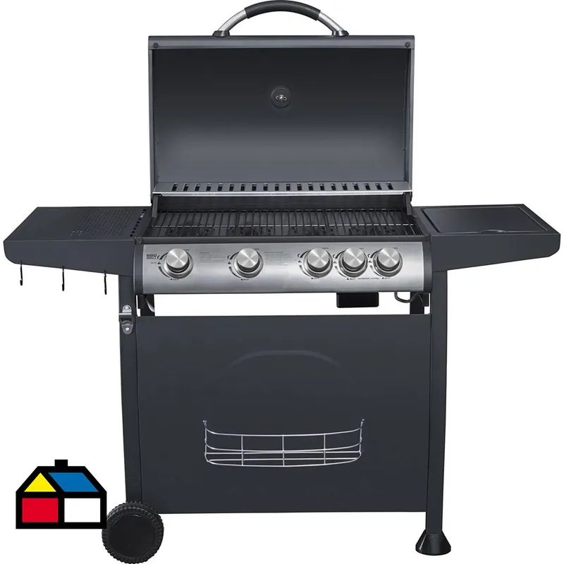 BBQ GRILL - Parrilla a Gas BBQ402GCQL 4 Quemadores 