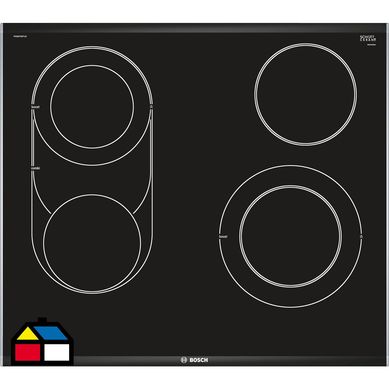 Encimera elctrica 4 quemadores negro