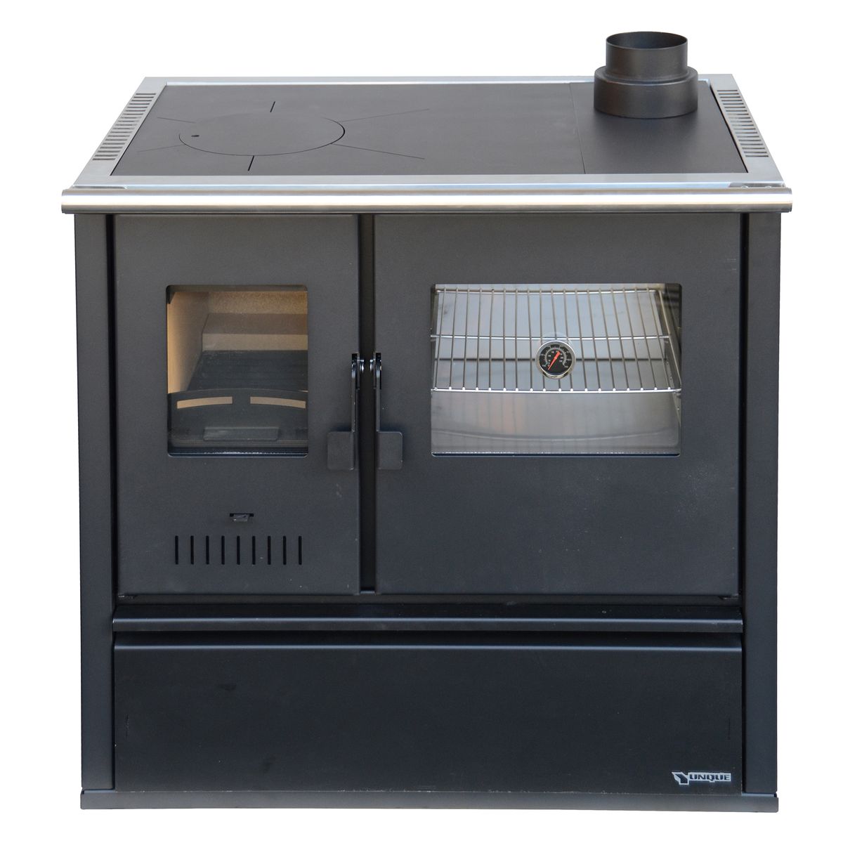 YUNQUE - Cocina a Leña 4 Platos Negra Austral