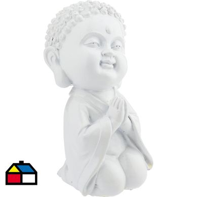 Budita resina blanco 17 cm Blanco