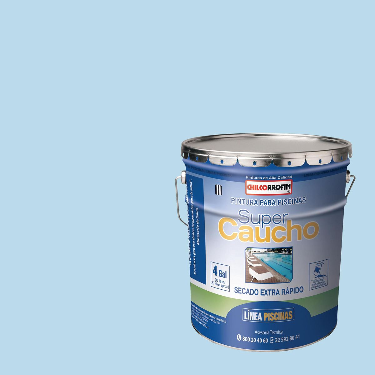 CHILCORROFIN - Pintura para Piscina Tineta 1 galón(es) Mate Celeste Agua