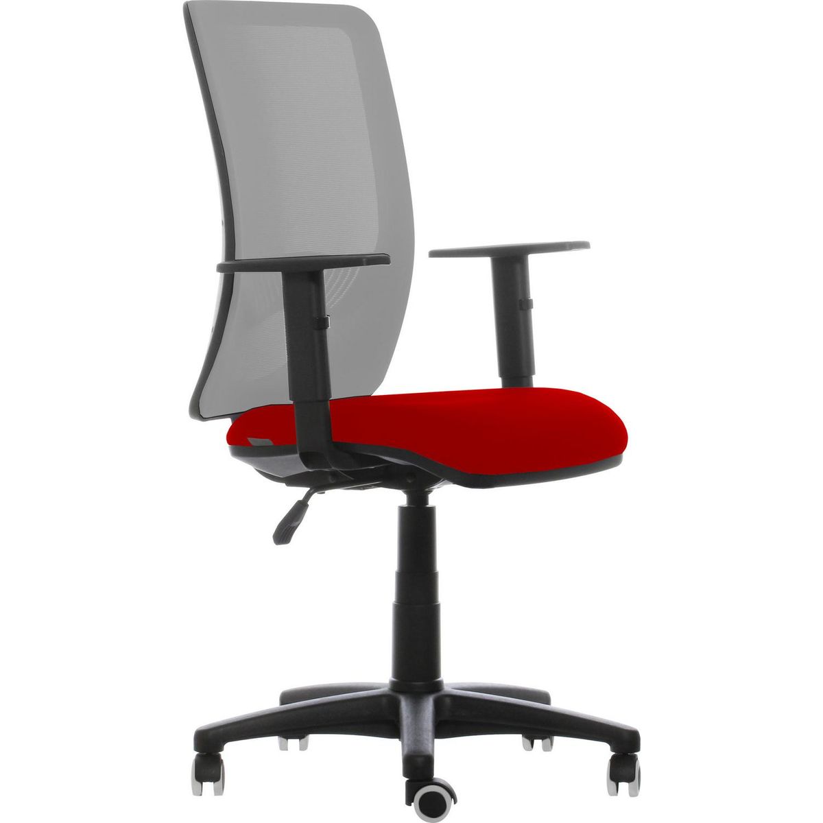 CONTATTO - Silla Escritorio Ergonómica Duke Gris/Rojo