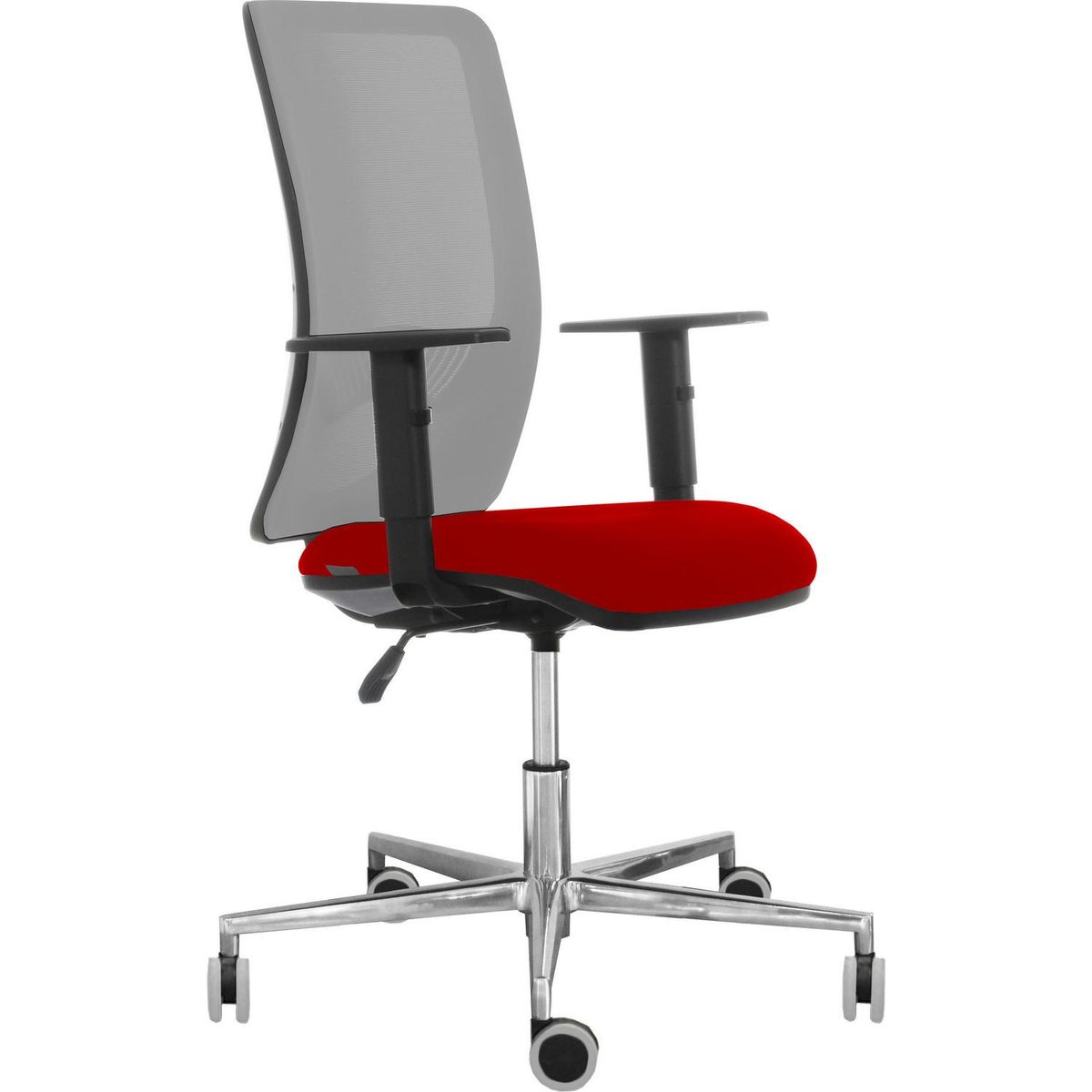 CONTATTO - Silla Escritorio Ergonómica Duke Gris/Rojo