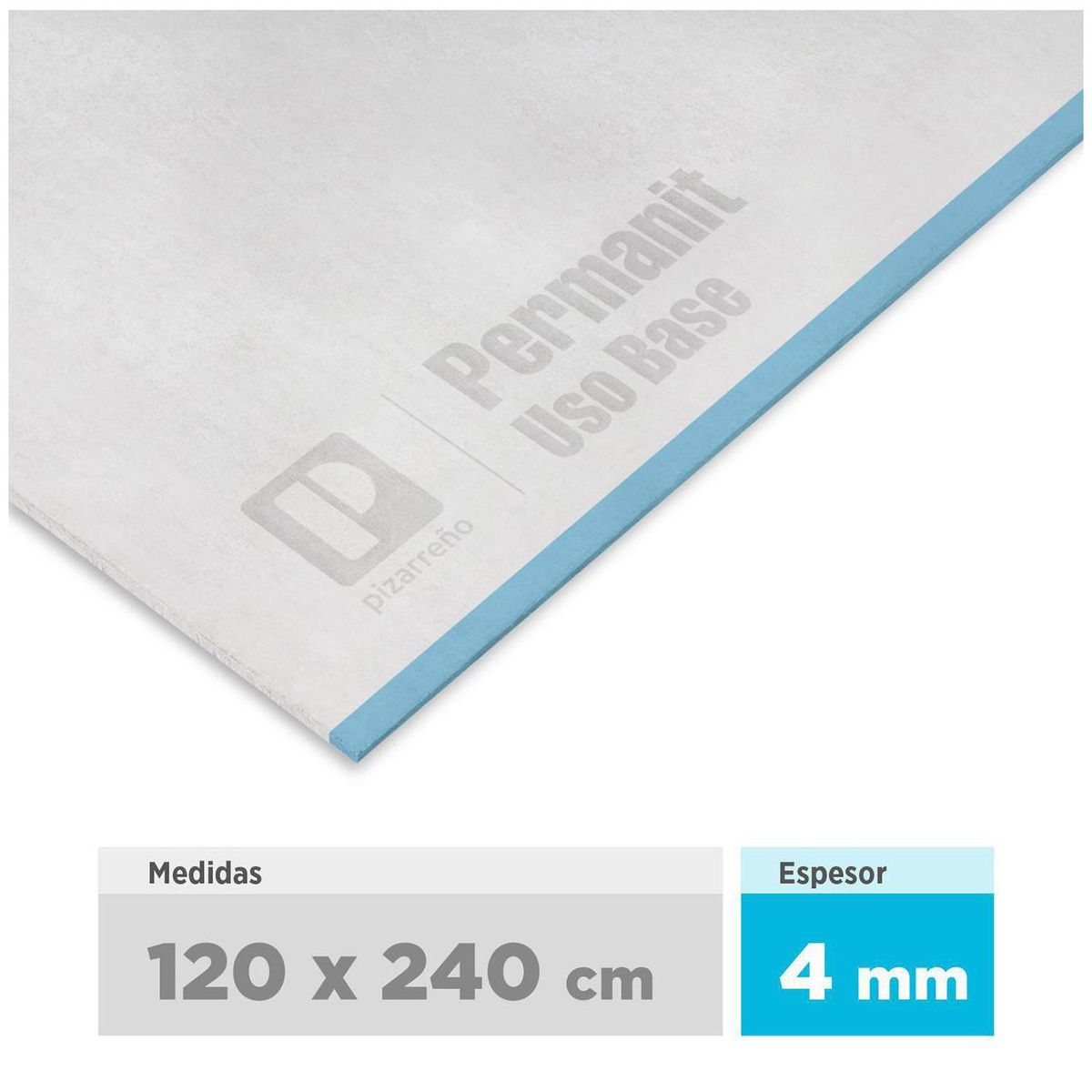 PIZARREÑO CEDRAL - Fibrocemento Permanit 4 mm 120x240 cm 