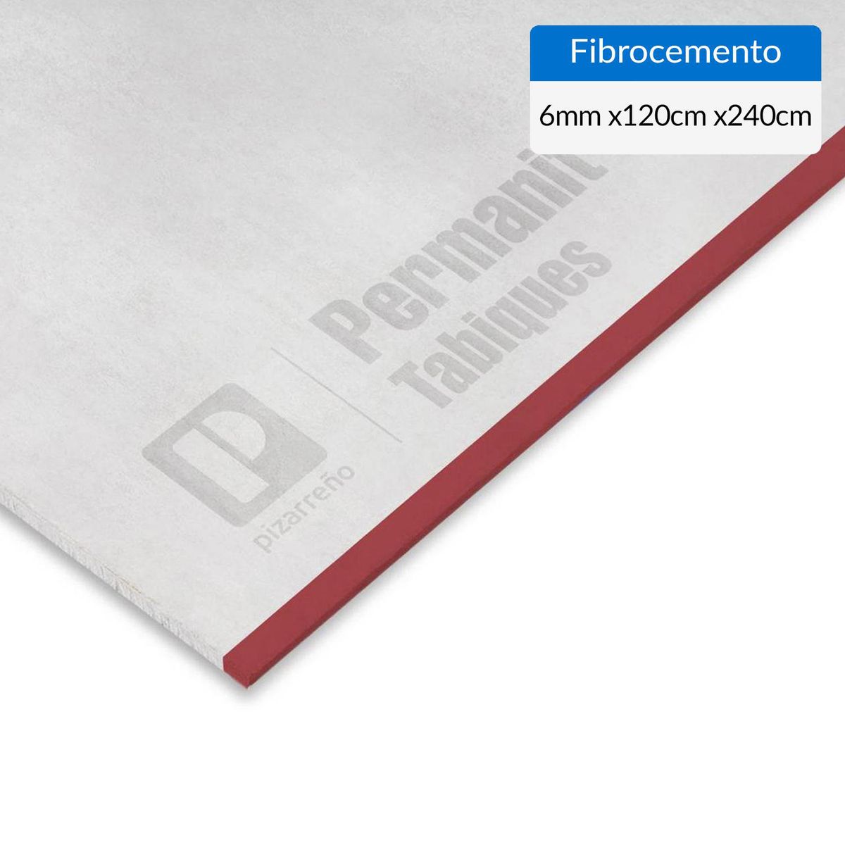 PIZARREÑO CEDRAL - Fibrocemento Permanit 6 mm 120x240 cm Blanco