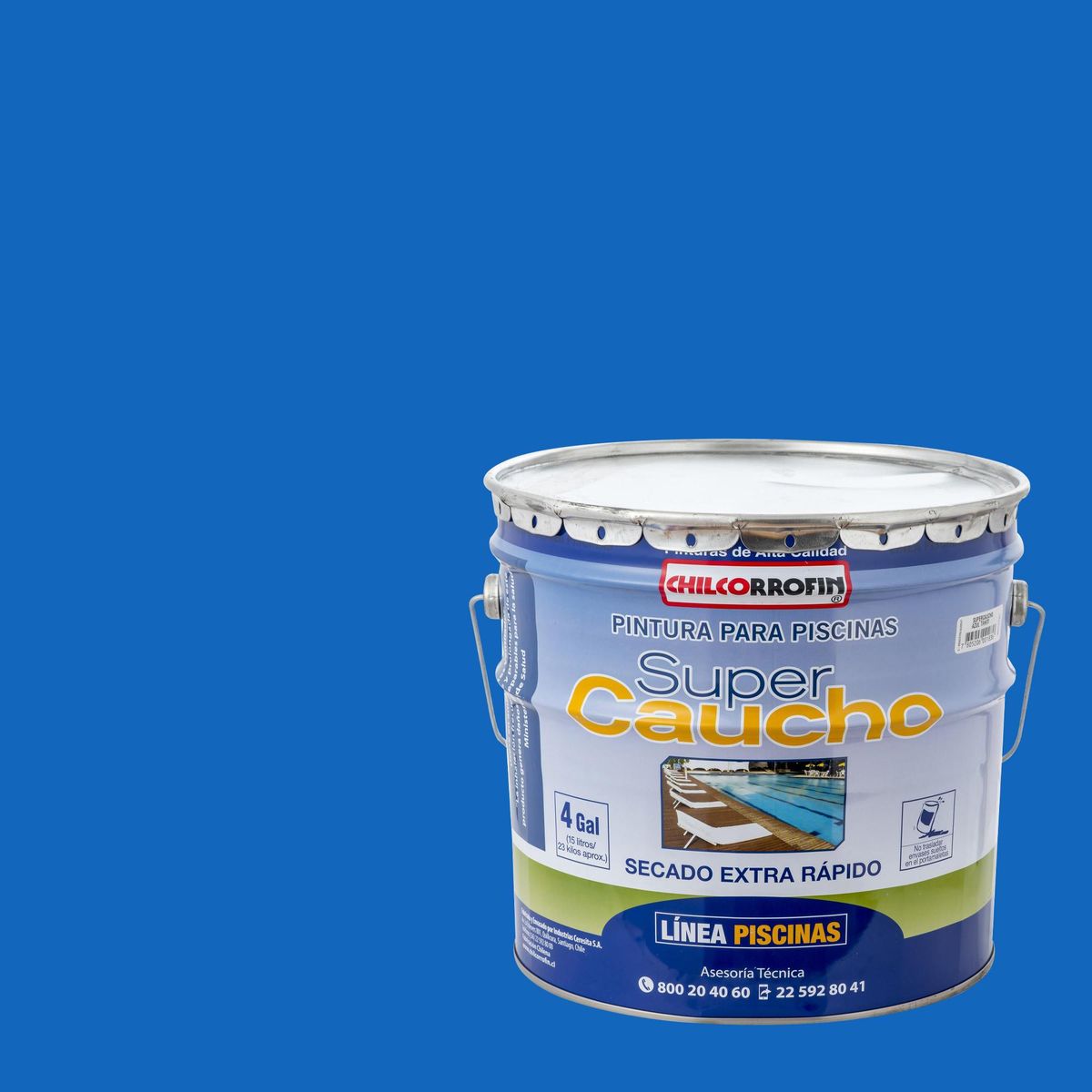 CHILCORROFIN - Supercaucho Tineta 1 galón(es) Mate Azul