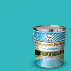 SIPA - Pintura para piscina mate 4 gl celeste