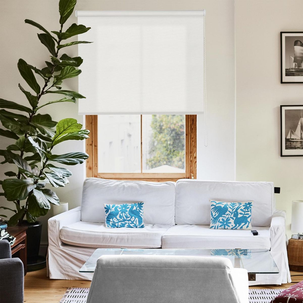 VIEWTEX - Cortina roller 60-40 WH blanco