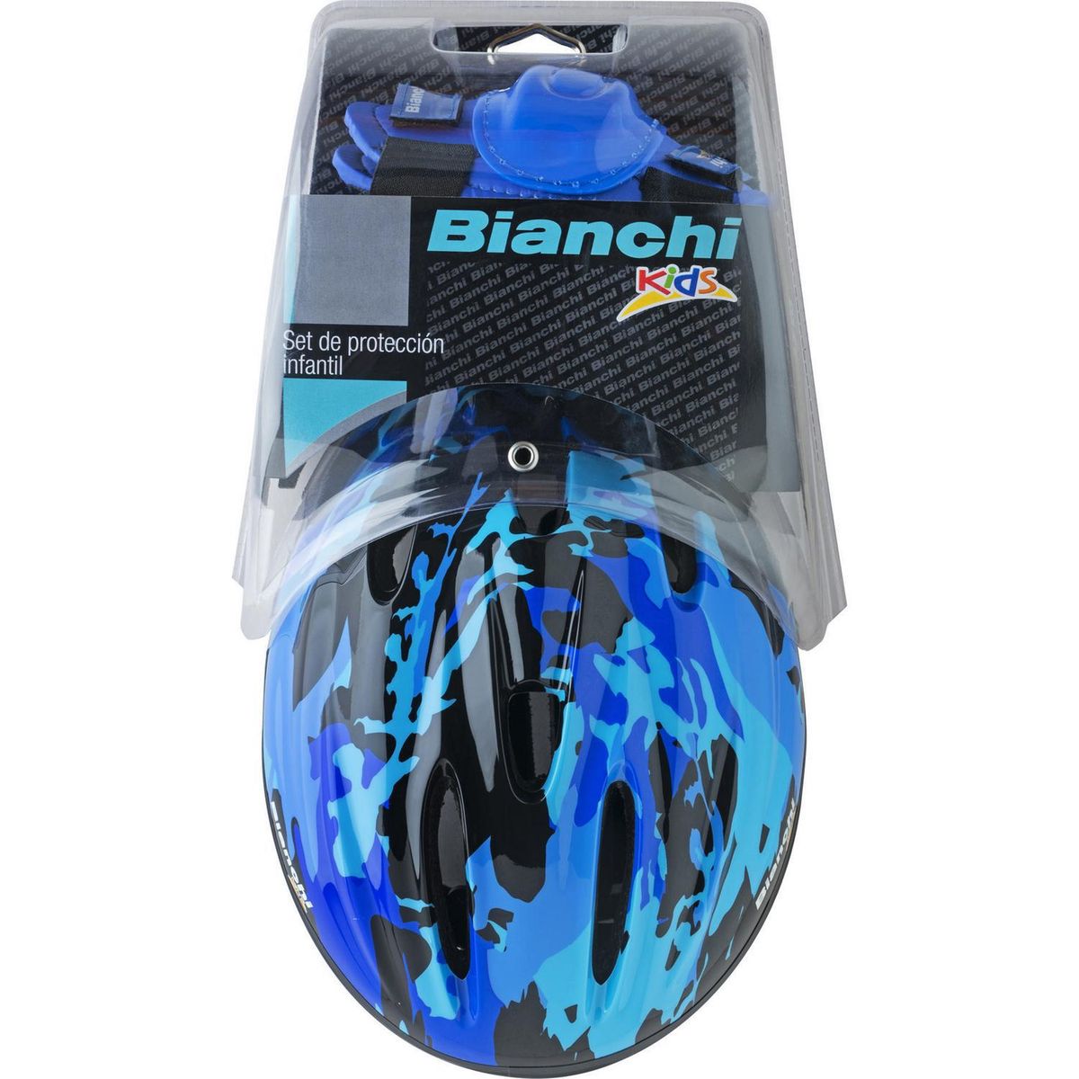 Kit De Casco + Protecciones Para Bicicleta, marca BIANCHI - Foto 2