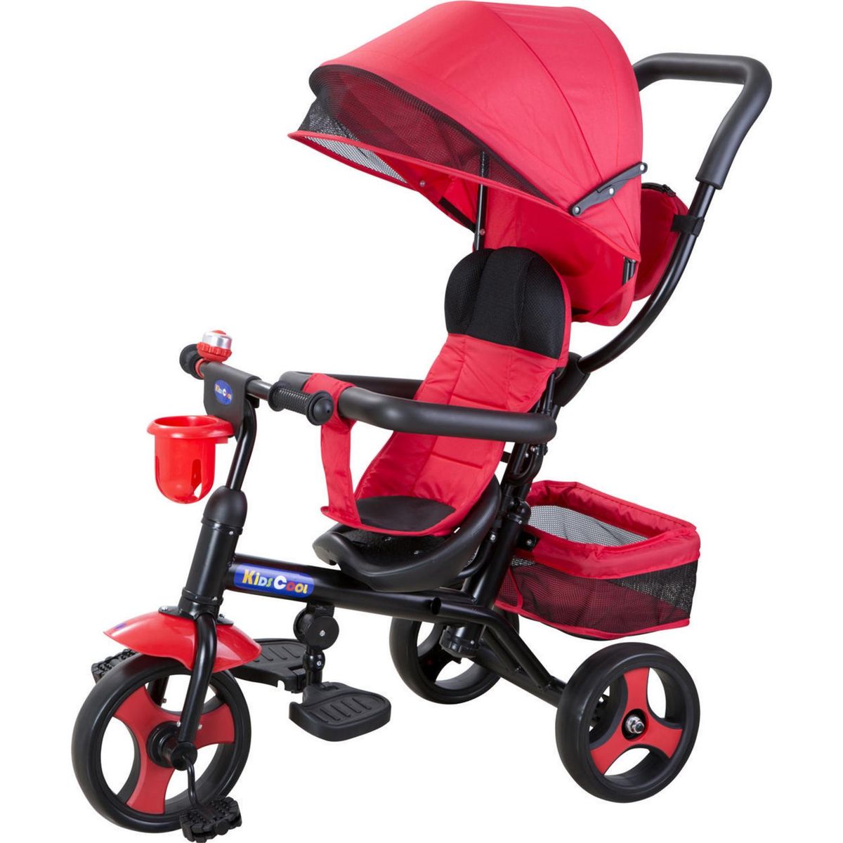 KIDSCOOL - Triciclo 4 Funciones Rojo Desde 1 año