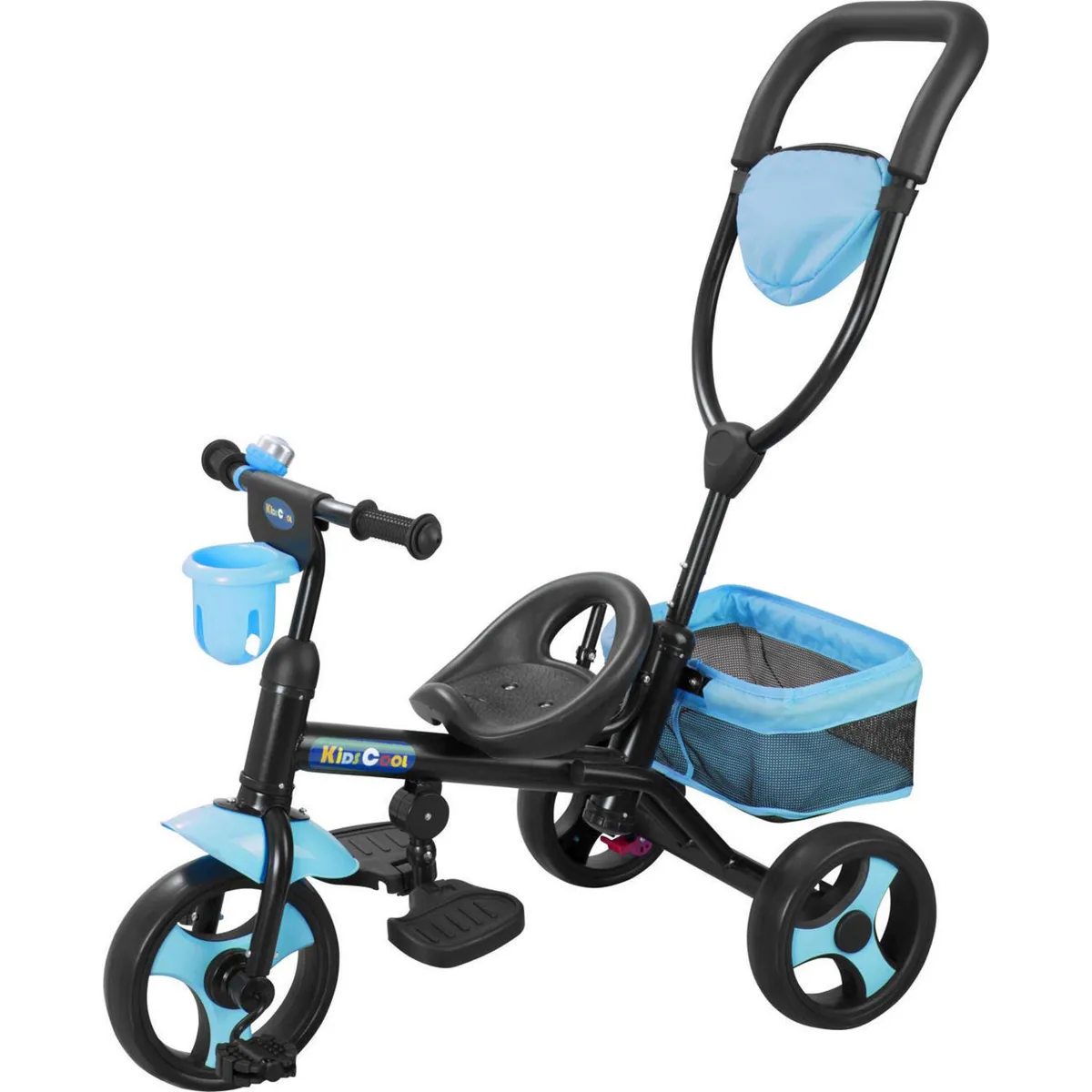 KIDSCOOL - Triciclo 4 Funciones Azul Desde 1 año
