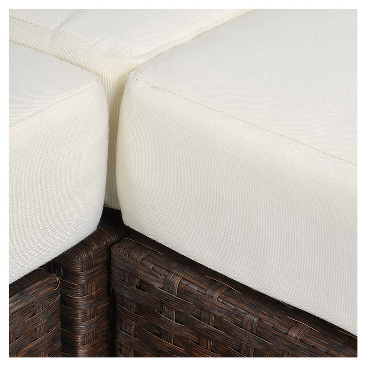 GRUPO LINK - Juego de Living Seccional de Terraza Pucon 5 Personas Café