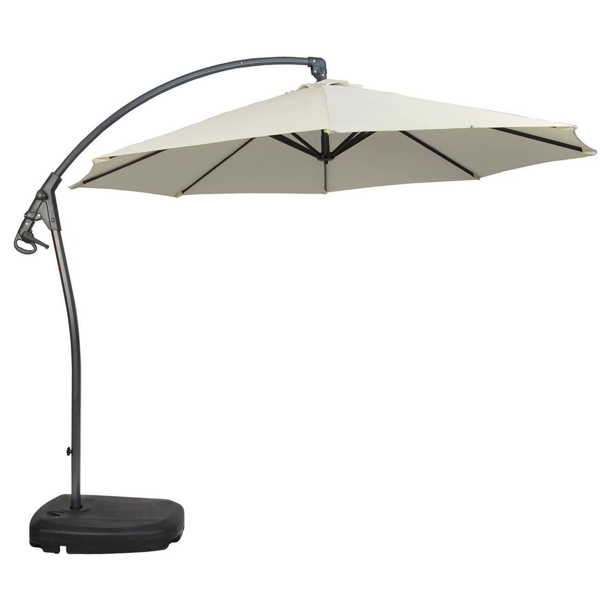 GRUPO LINK - Quitasol Lateral Metal 3x2.75 metros Natural