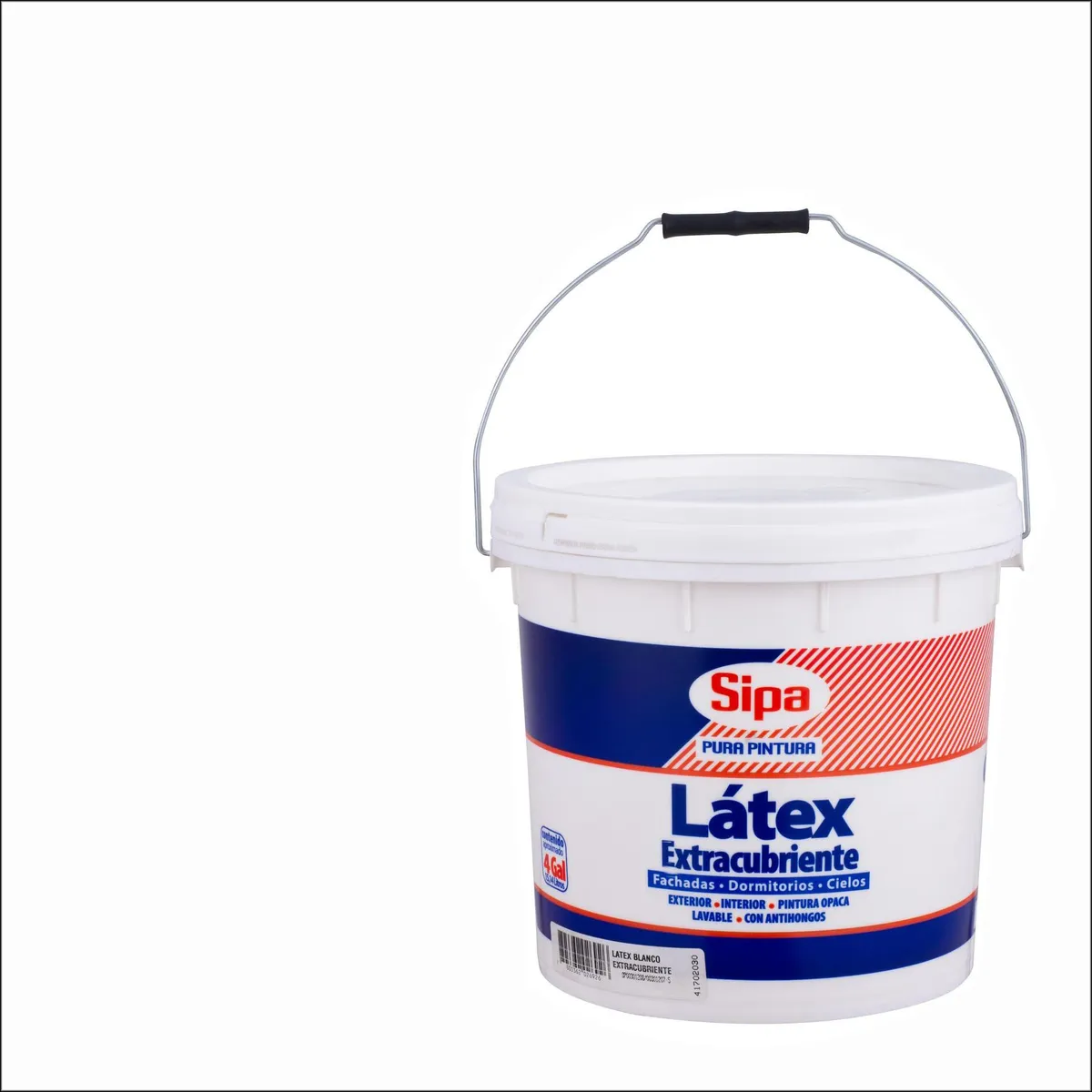 SIPA - Pintura Látex Extracubriente Tineta 4 galón(es) Mate Blanco