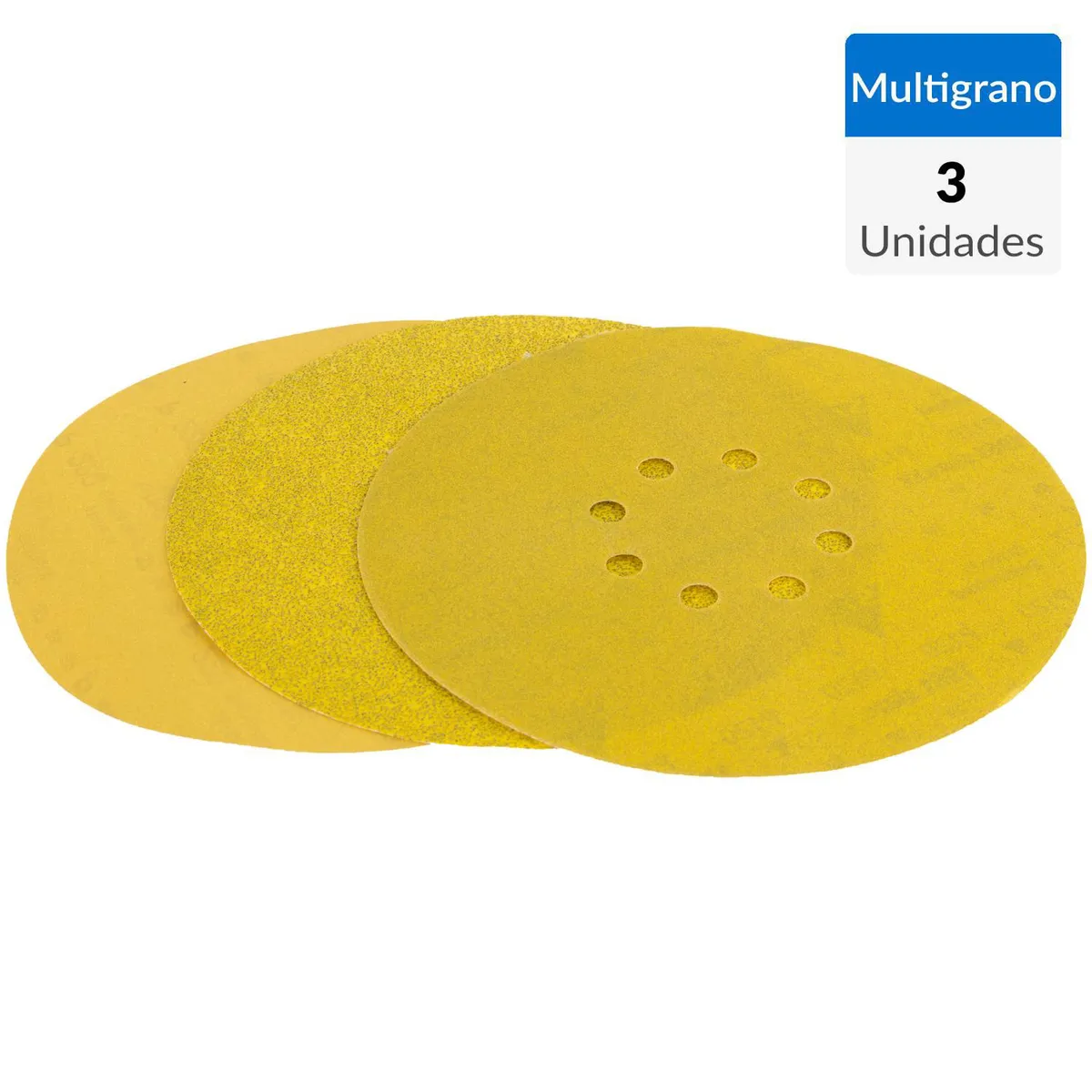 BAUKER - Set de discos lija 8,5" 3 unidades